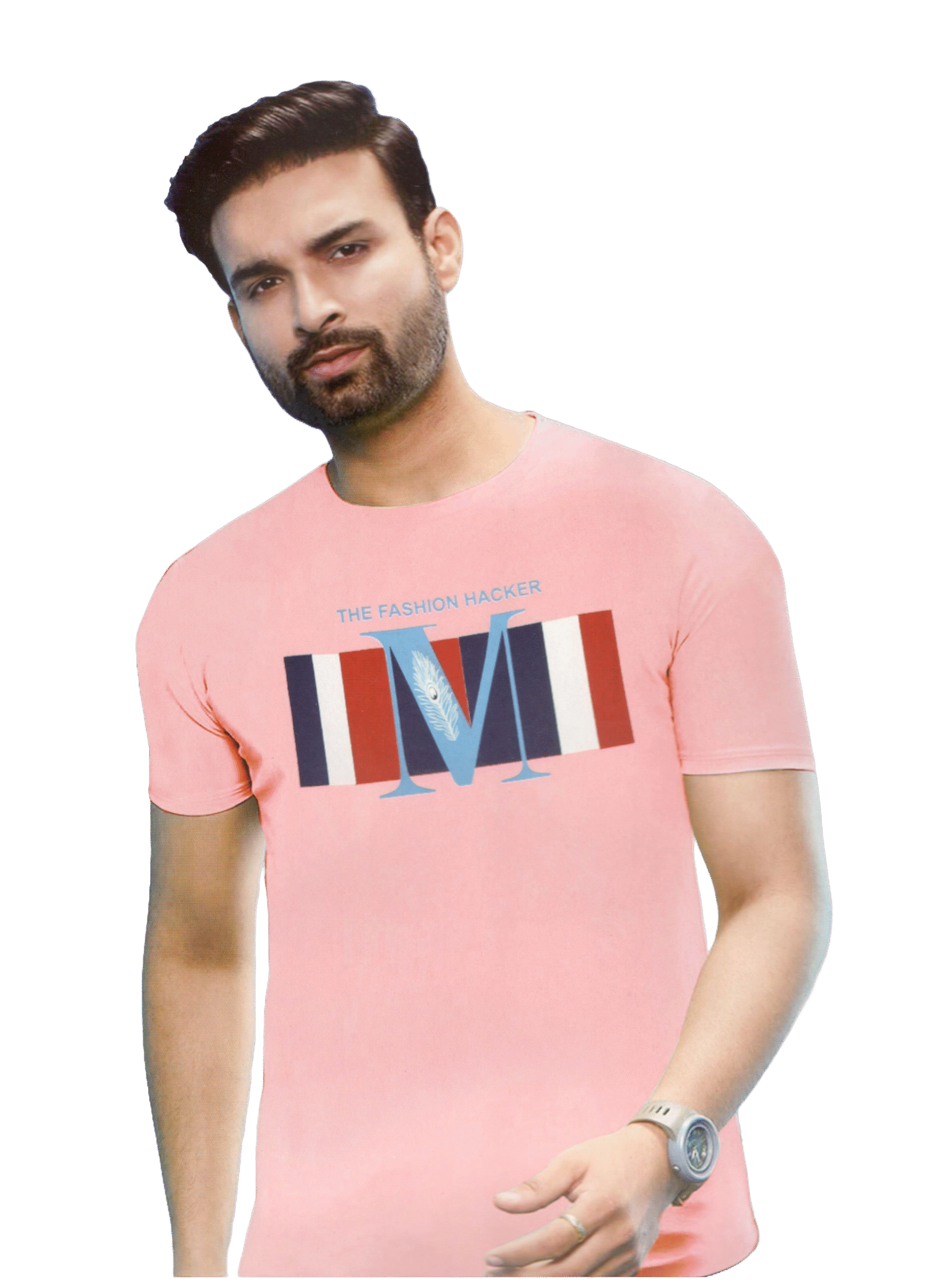 Chic Pink Cotton T-Shirt – Comfortable & Trendy Pink Cotton T-Shirt