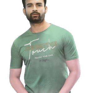 Thick Green Cotton T-Shirt