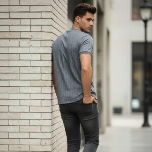 5 Round Cotton Neck T-Shirt