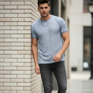 5 Round Cotton Neck T-Shirt