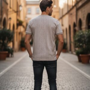 5 Round Cotton Neck T-Shirt